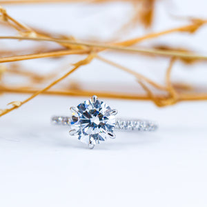 round brilliant cut diamond engagement rings sydney custom jewelry