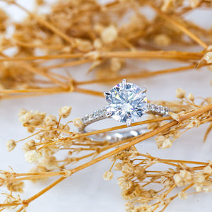 round brilliant cut diamond engagement rings sydney custom jewelry