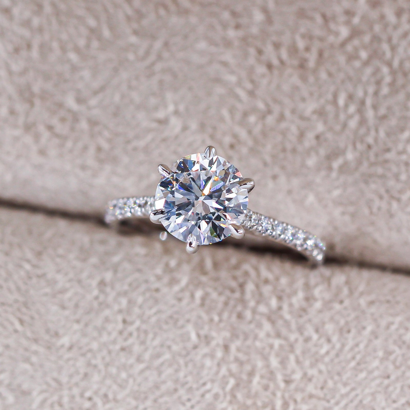 round brilliant cut diamond engagement rings sydney custom jewelry