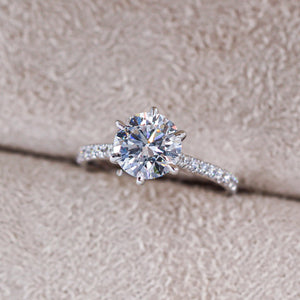 round brilliant cut diamond engagement rings sydney custom jewelry