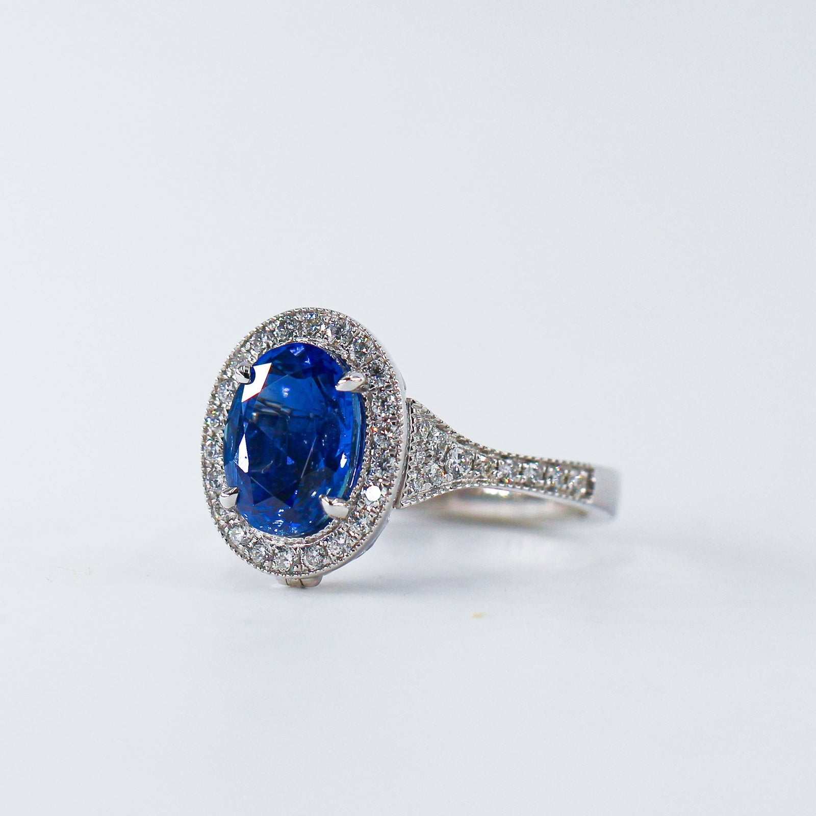 oval cut sapphire engagement rings perth custom jewelery