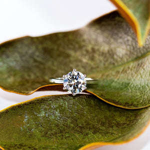 round brilliant cut diamond solitaire engagement rings melbourne australia best price