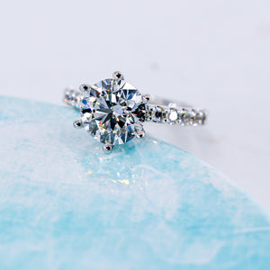 round brilliant cut diamond engagement rings perth australia unique design