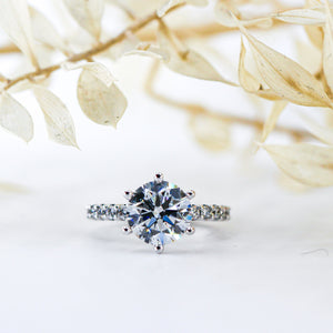 round brilliant cut diamond engagement rings perth australia unique design