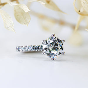 round brilliant cut diamond engagement rings perth australia unique design