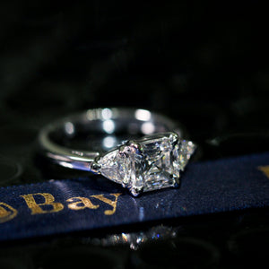 asscher cut diamond engagement rings sydney australia custom jewelry