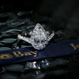 pear shape diamond engagement rings sydney australia custom jewelry