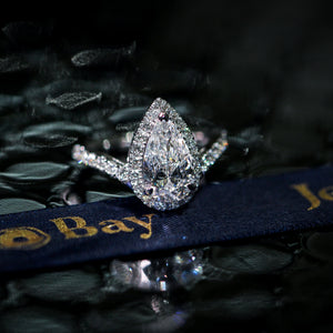pear shape diamond engagement rings sydney australia custom jewelry