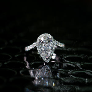 pear shape diamond engagement rings sydney australia custom jewelry