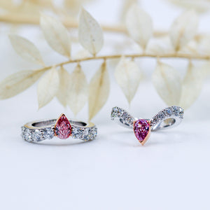 Pear Shape Argyle Pink Diamond Rings  Brisbane for sale
