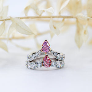 Pear Shape Argyle Pink Diamond Rings  Brisbane for sale