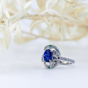 oval cut sapphire engagement rings brisbane affordable gemstone 