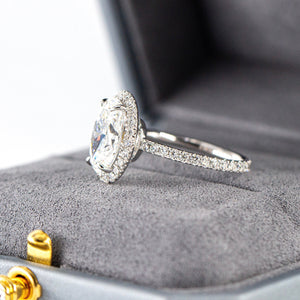 oval cut diamond halo engagement rings perth australia for sale