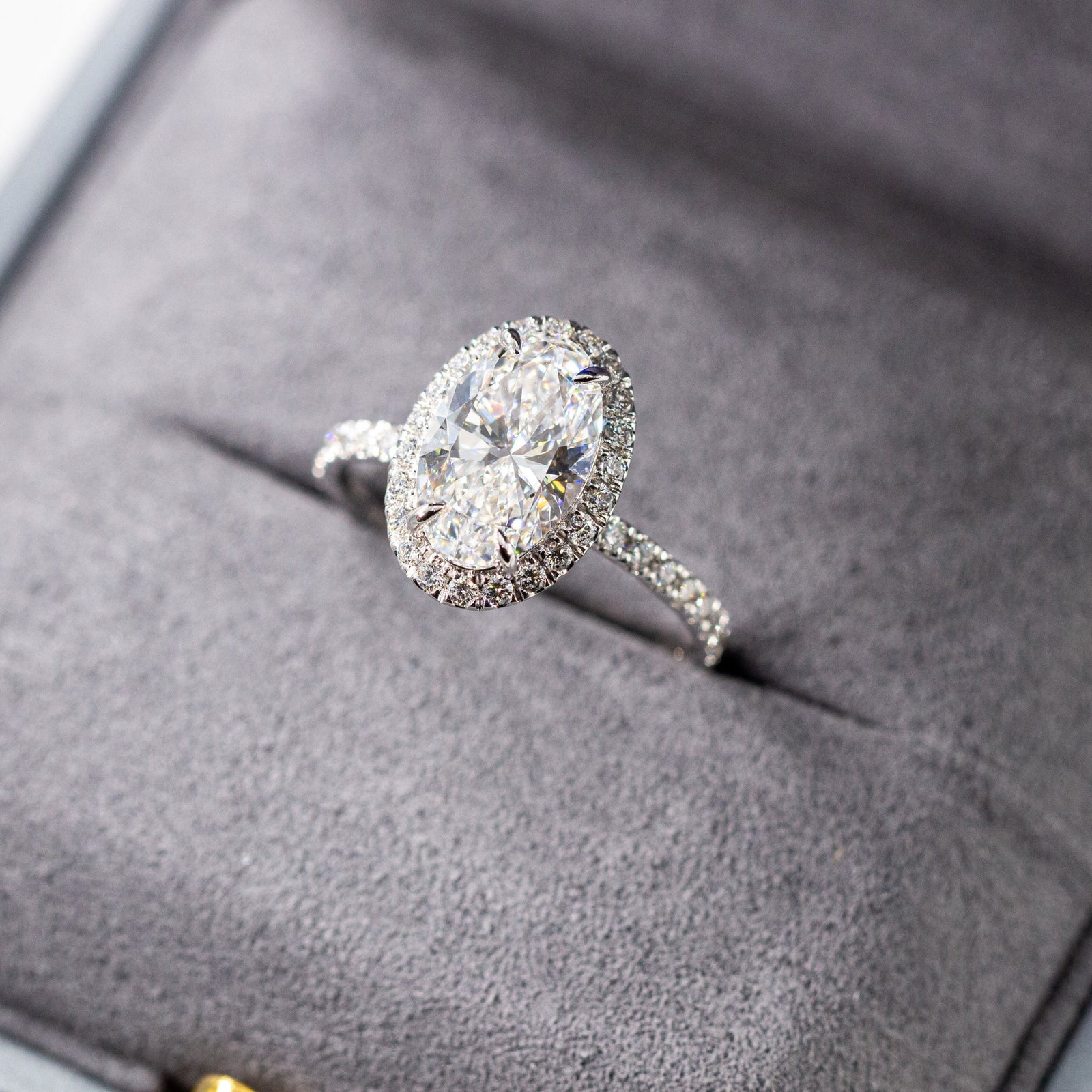 oval cut diamond halo engagement rings perth australia for sale