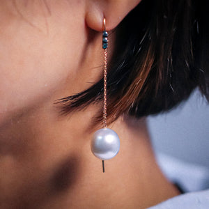 Australian South Sea Pearl Drop Earrings - JE12 B44E