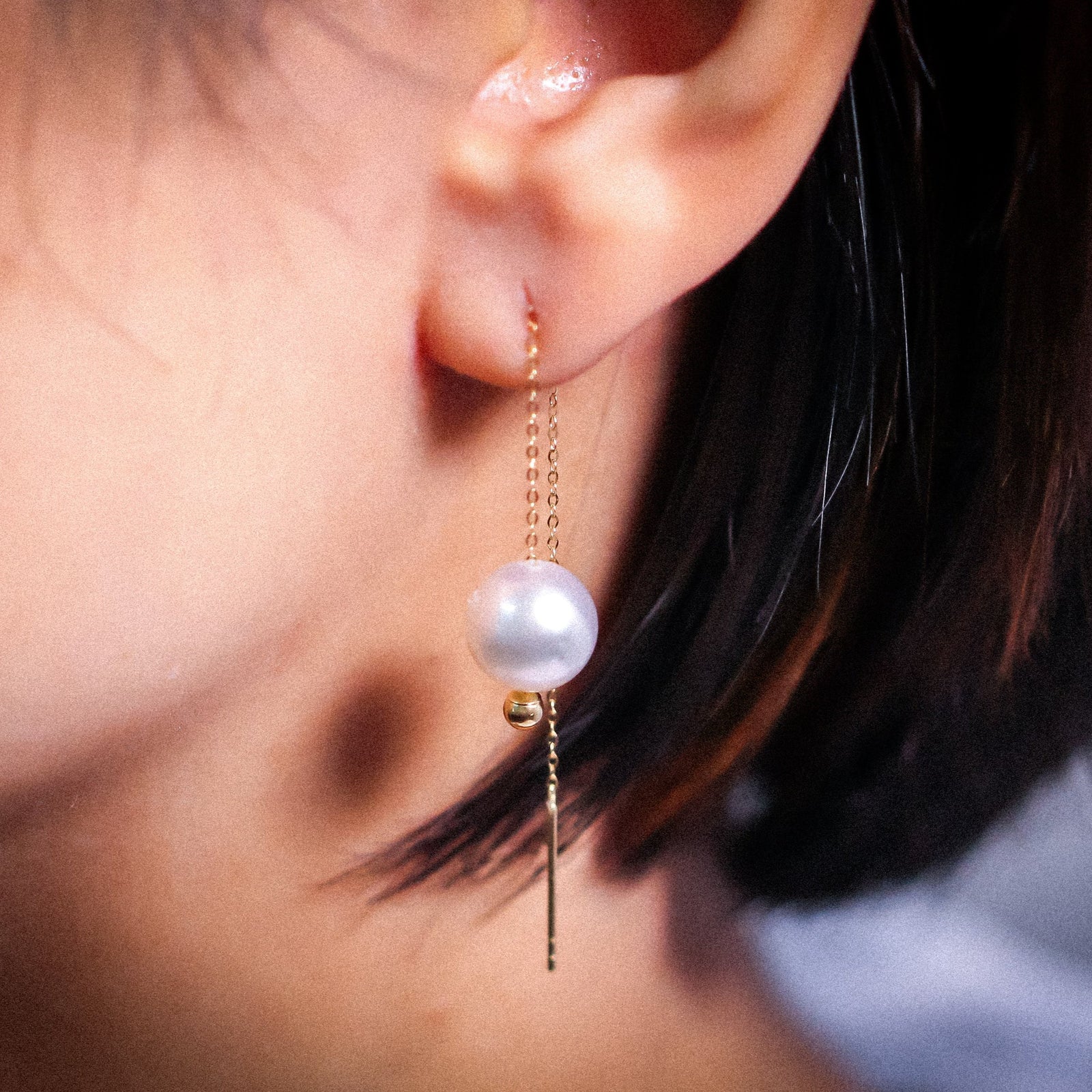 Australian South Sea Pearl Drop Earrings - EP10 J34A