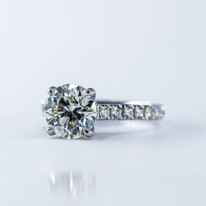 Round brilliant cut Diamond engagement rings Perth custom jewelery