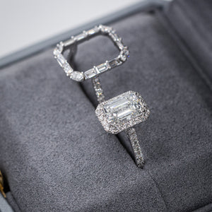 emerald cut diamond engagement rings sydney custom jewelry