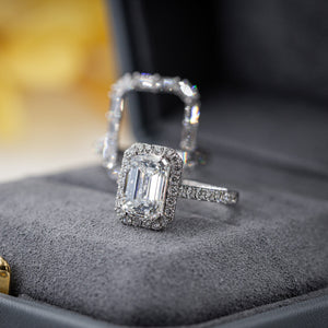 emerald cut diamond engagement rings sydney custom jewelry