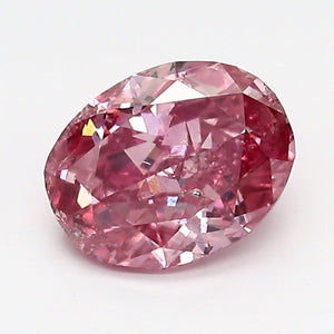0.96ct Oval shape 3P Fancy Vivid Pink Certified Australian Pink Diamond, ARG20