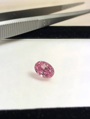 1.32ct Oval shape 4PP Fancy Vivid Purple Pink Certified Australian Pink Diamond, ARG14
