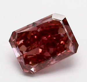 1.01ct Radiant shape 1PR Fnayc Deep Pink Certified Australian Pink Diamond. ARG19
