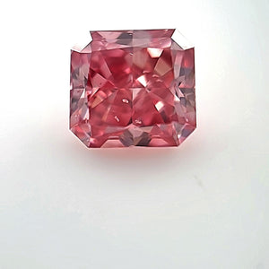 1.04ct Radiant shape 3P Fancy Vivid Pink Certified Australian Pink Diamond, ARG18