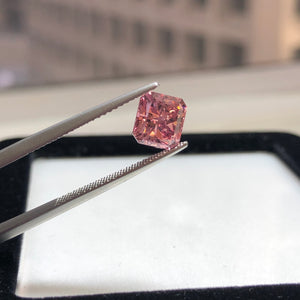 2.01ct Radiant shape 3PR Fancy Intense Pink Certified Australian Pink Diamond, ARG13