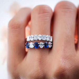 Oval cut diamond eternity rings sydney best value