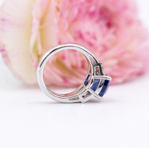 Cushion cut Sapphire diamond rings sydney australia best price