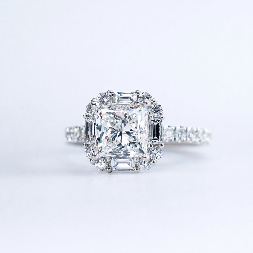 princess cut diamond engagement rings brisbane australia unique design
