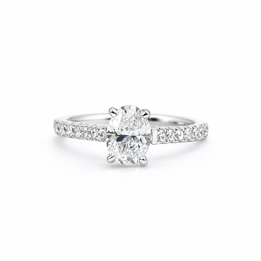 oval cut diamond shoulder engagement rings perth australia best price