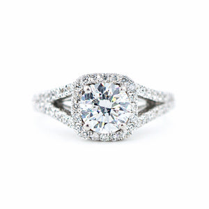 round brilliant cut diamond halo engagement rings sydney australia best price