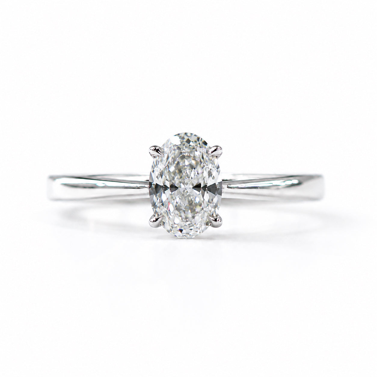 Oval cut Diamond Solitarie Engagement Rings Melbourne best price