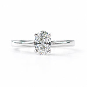 Oval cut Diamond Solitarie Engagement Rings Melbourne best price