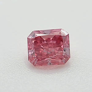 0.43ct Radiant shape 3P Fancy Vivid Pink Certified Australian Pink Diamond, ARG12