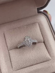 oval dut diamond halo engagement rings melbourne australia unique design