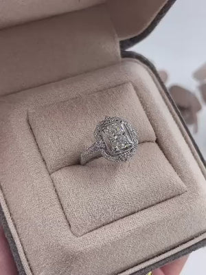 radiant cut diamond engagement rings perth australia unique design