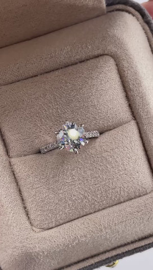 round brilliant cut diamond engagement rings perth australia custom jewelry