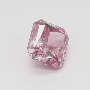0.5ct Radiant shape 4P Fancy Vivid Pink Certified Australian Pink Diamond, ARG06