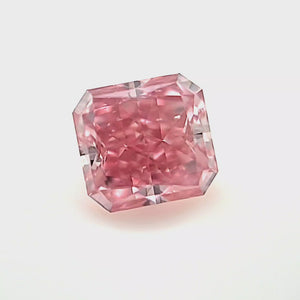 1.32ct Radiant shape 3P Fancy Vivid Pink Certified Australian Pink Diamond, ARG15
