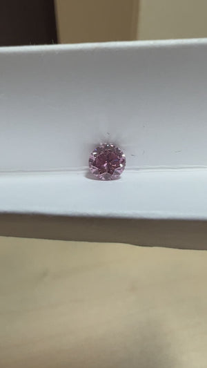 0.51ct Round shape 5PP Fancy Intense Purplish Pink Certified Austrlian Pink Diamond, ARG30