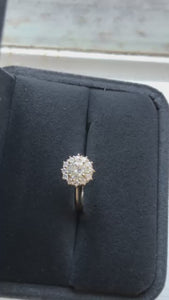 round brilliant cut diamond halo engagement rings perth for sale