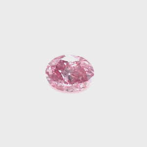 0.49ct Oval shape 3PP Fancy Vivid Purplish Pink Certified Australian Pink Diamond, ARG07
