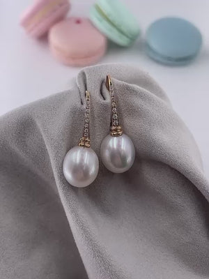 South sea pearl earrings melbourne for sale
