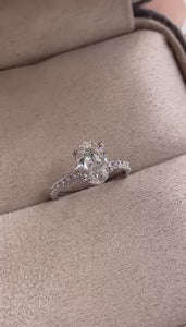oval cut diamond shoulder engagement rings melbourne australia for sale