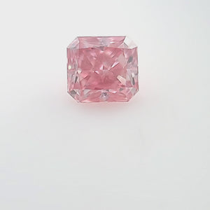 0.5ct Radiant shape 4P Fancy Vivid Pink Certified Australian Pink Diamond, ARG06
