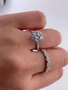 round brilliant cut diamond halo engagement rings melbourne unique design