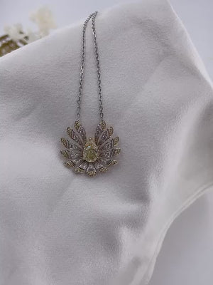 Pear shaped fancy intense yellow diamond pendants brisbane High-quality jewelry at best price