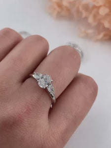 oval cut diamond three stone engagement rings sydney australia best price